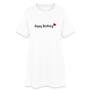 20. 20 ANS. 20e ANNIVERSAIRE. ANNIVERSAIRE 20 ANS. - Robe T-shirt Femme - blanc - Devant