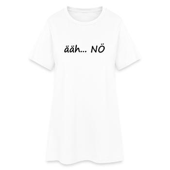 euh... NON - Robe T-shirt Femme - blanc - Devant