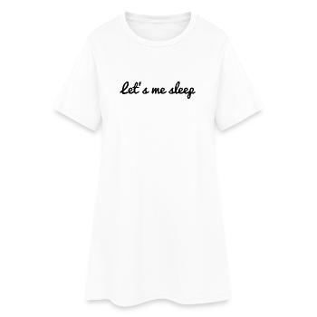 CITATION. MESSAGE. HUMOUR. CITATIONS DRÔLES - Robe T-shirt Femme - blanc - Devant