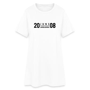Édition limitée cadeau d’anniversaire de juin 2008 - Robe T-shirt Femme - blanc - Devant