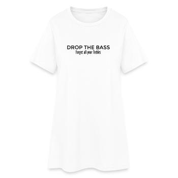 Drop the Bass Dubstep Drum and Bass Design (FR) - Robe T-shirt Femme - blanc - Devant
