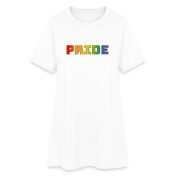 rainbow pride LGBT LGBTQI queer - Robe T-shirt Femme - blanc - Devant
