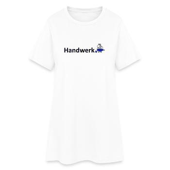 Handwerkerschaf - Frauen T-Shirt-Kleid - Weiß - Vorne