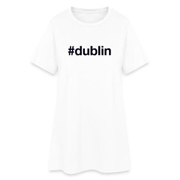 DUBLIN, Irlande, Irlande - Robe T-shirt Femme - blanc - Devant