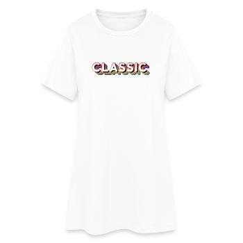 Retro Classic - Women’s T-Shirt Dress - white - Front