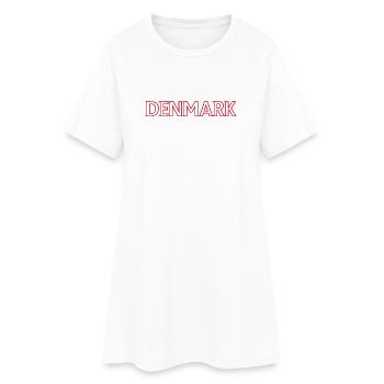 Design inspiré des paysages nordiques - Robe T-shirt Femme - blanc - Devant