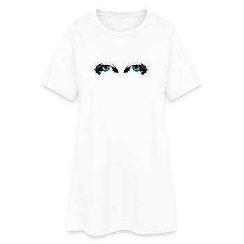 Eyes - Women’s T-Shirt Dress - white - Front