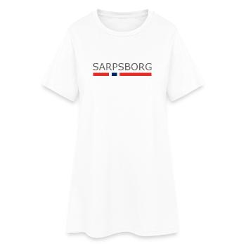 Drapeau de la Norvège - Sarpsborg - Norvège - Norvège - Robe T-shirt Femme - blanc - Devant
