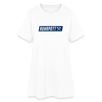 Ruhrpott - Ruhr Pott - Zeche - Zollverein - NRW - Frauen T-Shirt-Kleid - Weiß - Vorne