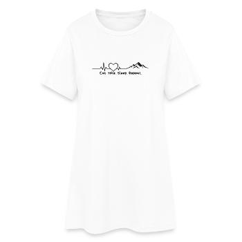 Les montagnes font de la randonnée montagnes du cœur. - Robe T-shirt Femme - blanc - Devant