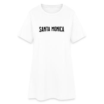 Santa Monica - Frauen T-Shirt-Kleid - Weiß - Vorne