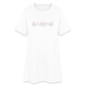 Introversion Woven Into My Code DNA - Women’s T-Shirt Dress - white - Front