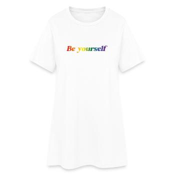 LGBT Pride Month - Be yourself - Women’s T-Shirt Dress - white - Front