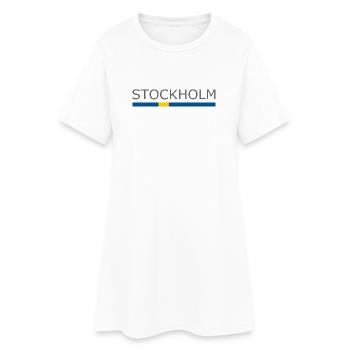 Sweden Flag - Stockholm - Sverige - Schweden - Women’s T-Shirt Dress - white - Front