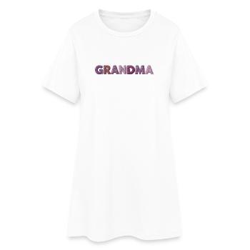 Grandma Vintage Stitching Design Trend Gift - Women’s T-Shirt Dress - white - Front