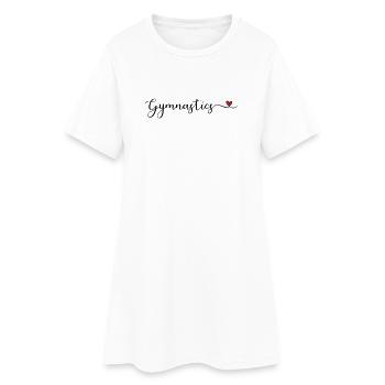 Gymnastique - Robe T-shirt Femme - blanc - Devant