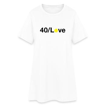 Tennis Tennisspiel - Frauen T-Shirt-Kleid - Weiß - Vorne
