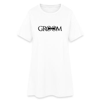 célébrer le marié anneaux fête bachelorette équipe - Robe T-shirt Femme - blanc - Devant