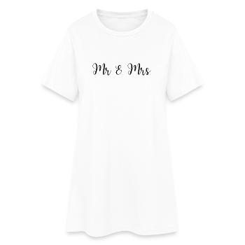 Mr & Mrs Wedding Design - Women’s T-Shirt Dress - white - Front