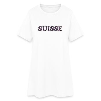 SUISSE - Robe T-shirt Femme - blanc - Devant