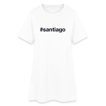 SANTIAGO Hashtag Chili - Robe T-shirt Femme - blanc - Devant