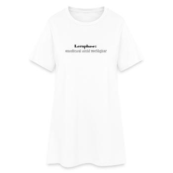 Learning phase: emotionally unavailable - Women’s T-Shirt Dress - white - Front