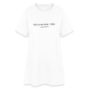 Humour Note à moi-même : relax - Robe T-shirt Femme - blanc - Devant
