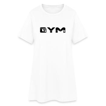 gym musculation - Robe T-shirt Femme - blanc - Devant
