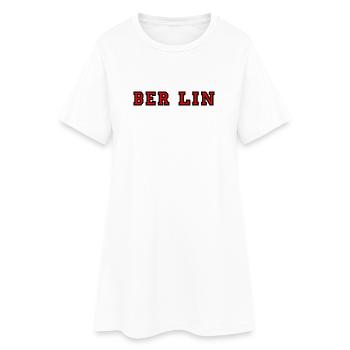 Berlin Campus-Design für Jacken mit Reißverschluss - Frauen T-Shirt-Kleid - Weiß - Vorne
