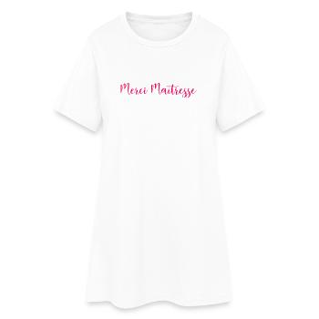 GELIEBTE. VIELEN DANK. DANKE HERRIN - Frauen T-Shirt-Kleid - Weiß - Vorne