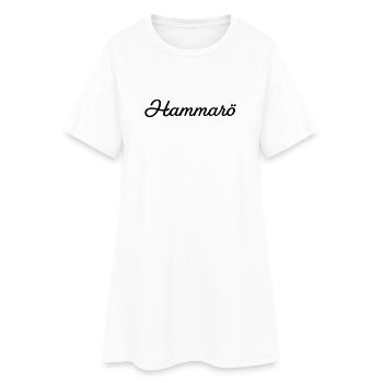 Hammarö noir - Robe T-shirt Femme - blanc - Devant