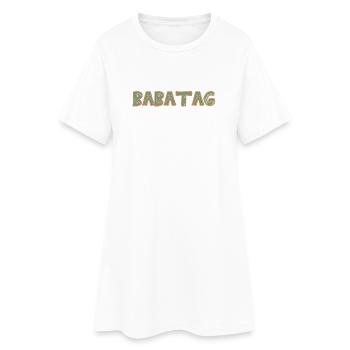 Mont Babatag - Robe T-shirt Femme - blanc - Devant