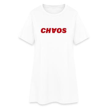 Chaos - Robe T-shirt Femme - blanc - Devant