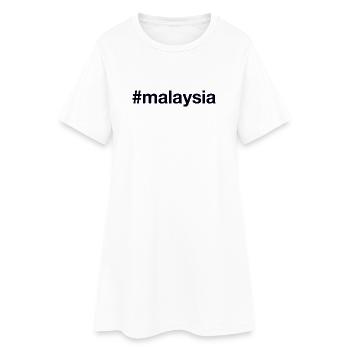 Hashtag Malaisie - Robe T-shirt Femme - blanc - Devant