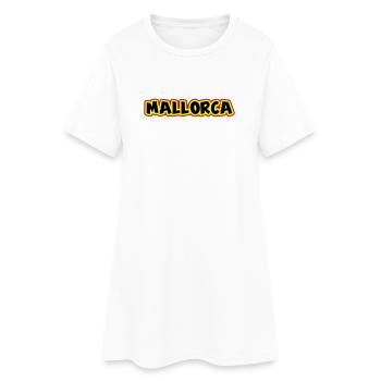 Majorque - Robe T-shirt Femme - blanc - Devant