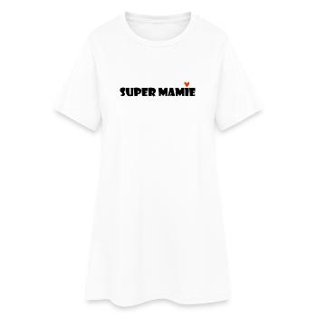 MAMIE. MAMAN. GRAND-MERE. FÊTE DES MÈRES - Robe T-shirt Femme - blanc - Devant