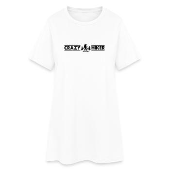 Crazy Hiker Mountain Hiker - Women’s T-Shirt Dress - white - Front