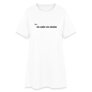 Win_and_or_Win - Women’s T-Shirt Dress - white - Front