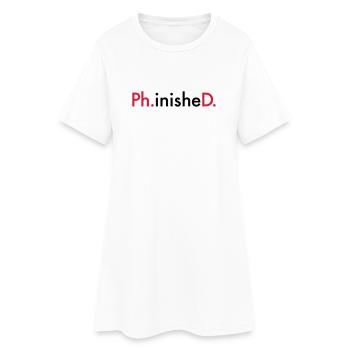 6061912 122114662 Promotion - Frauen T-Shirt-Kleid - Weiß - Vorne