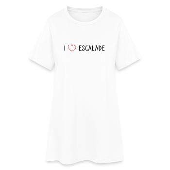 Ich liebe es klettern. Klettern. Climb. Climbing. Sport - Frauen T-Shirt-Kleid - Weiß - Vorne