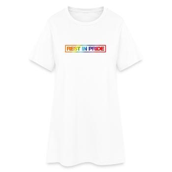REST IN PRIDE (R.I.P.) Rainbow - Women’s T-Shirt Dress - white - Front