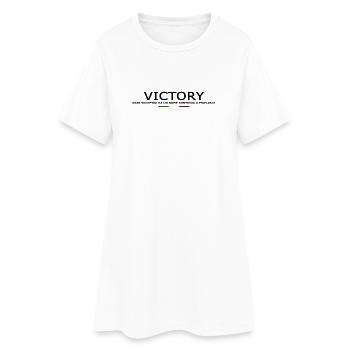 Ogni successo ha un nome Continua a provarci V1 - Frauen T-Shirt-Kleid - Weiß - Vorne