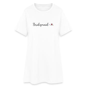 Demoiselle d’honneur - Robe T-shirt Femme - blanc - Devant