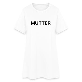 Mutter Typografie Design VATER-MUTTER-KIND Geburt - Frauen T-Shirt-Kleid - Weiß - Vorne