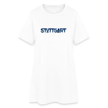 Stuttgart - Baden-Württemberg - Neckar Killesberg - Frauen T-Shirt-Kleid - Weiß - Vorne
