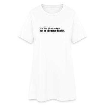 Nächstes Kapitel - Frauen T-Shirt-Kleid - Weiß - Vorne