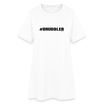 Der Schwabe schimpft manchmal einfach vor sich her - Frauen T-Shirt-Kleid - Weiß - Vorne