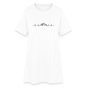 Veuillez joindre le design - Robe T-shirt Femme - blanc - Devant