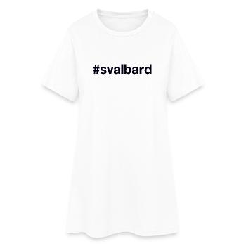 SVALBARD Norvège Norvège Norvège - Robe T-shirt Femme - blanc - Devant