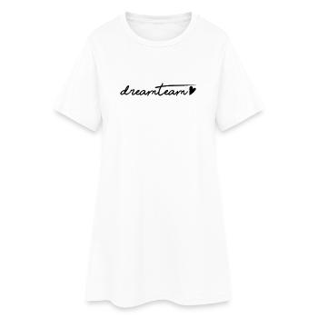 L’équipe de rêve du Black Heart - Robe T-shirt Femme - blanc - Devant